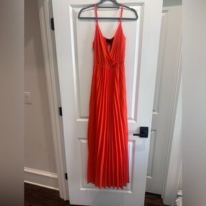 Elegant Orange Maxi Dress